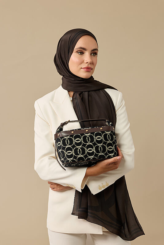 Monogram Woven Black Box Bag - 7