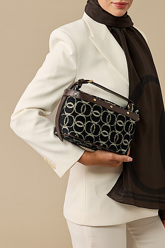Monogram Woven Black Box Bag - 5