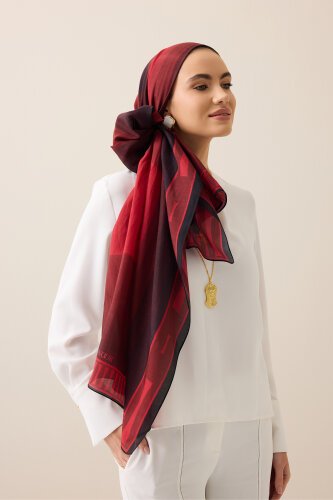 Moon Gate Cherry Floss Cotton Shawl - 5