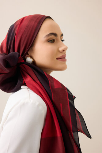 Moon Gate Cherry Floss Cotton Shawl - 3