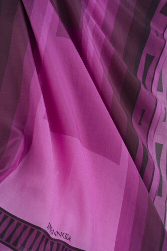 Moon Gate Fuchsia Floss Cotton Shawl - Imannoor (1)