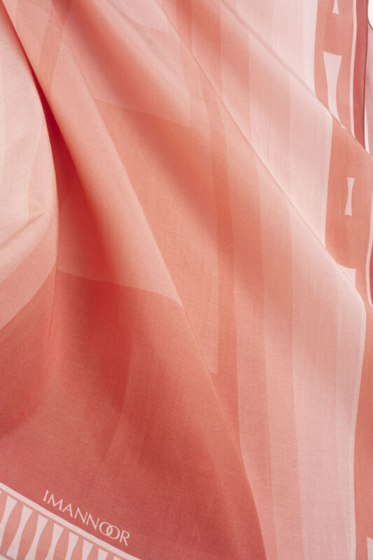 Moon Gate Powder Floss Cotton Shawl - 2