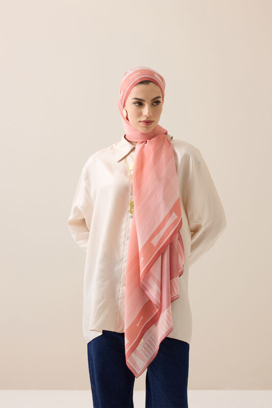 Moon Gate Powder Floss Cotton Shawl - 5