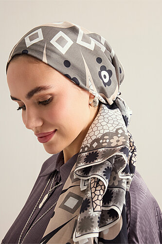 Mosaic Daisy Stone Cotton Floss Shawl - 5