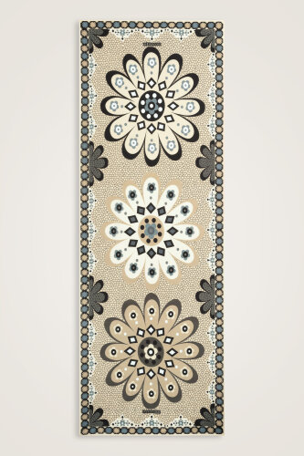 Mosaic Daisy Yellow Cotton Floss Scarf 