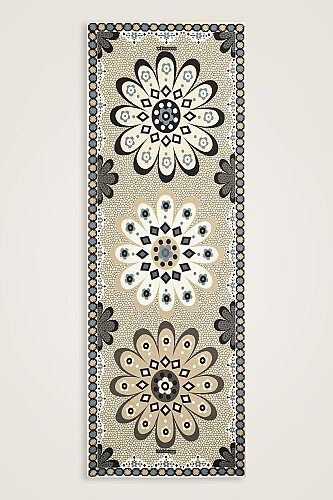 Mozaik Papatya Limon Küfü Pamuk Floş Şal 70x210 - Imannoor (2)