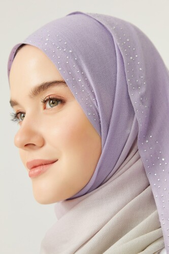 Muson Wool Sİlk Shawl Lilac - 4