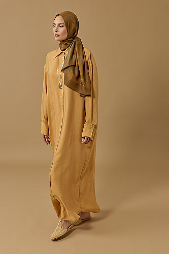 Mustard Naia Shirt Dress - 3
