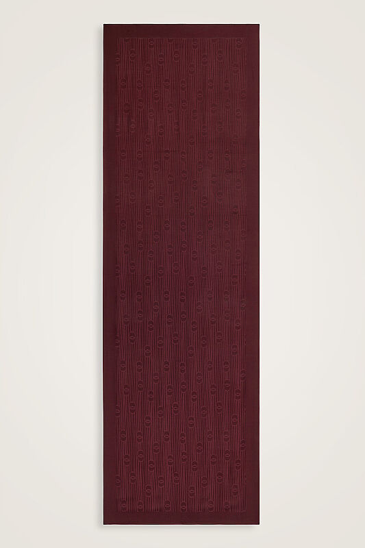 Nehir Logo Bordo Naia Air Jakar Şal 70x210 - 1