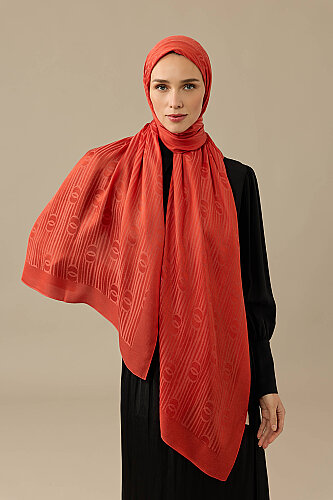Nehir Logo Kiremit Naia Air Jakar Şal 70x210 - Imannoor (3)