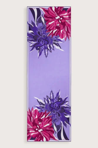 Neşe Desen Lavanta Pamuk İpek Şal 70x210 - Imannoor (2)