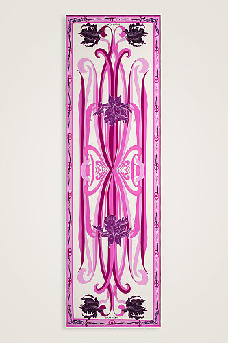 New World Pink Crepe Silk Kaftan Shawl - 2