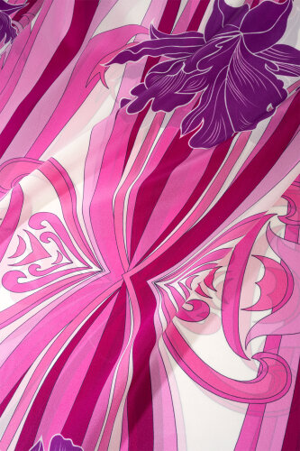 New World Pink Twill Silk Kaftan - 2
