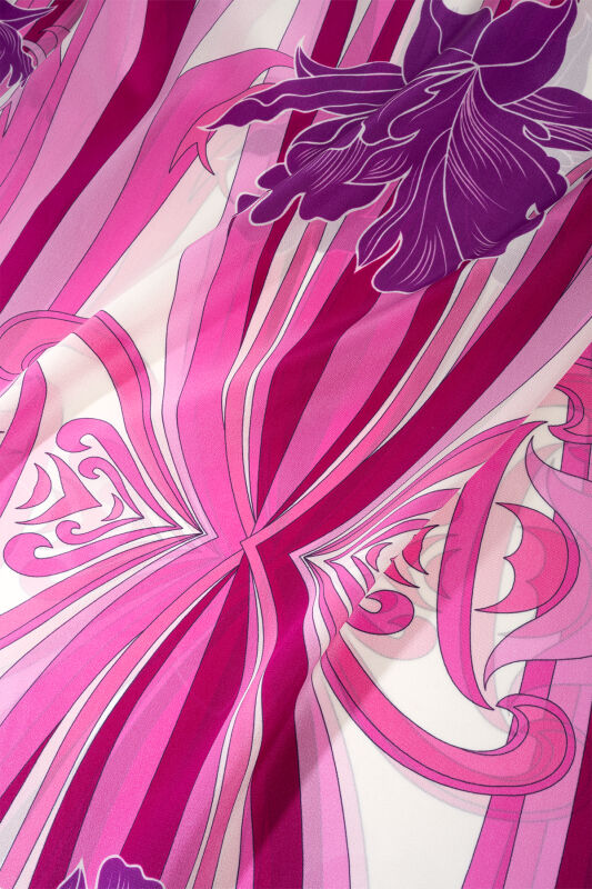 New World Pink Twill Silk Kaftan - 2