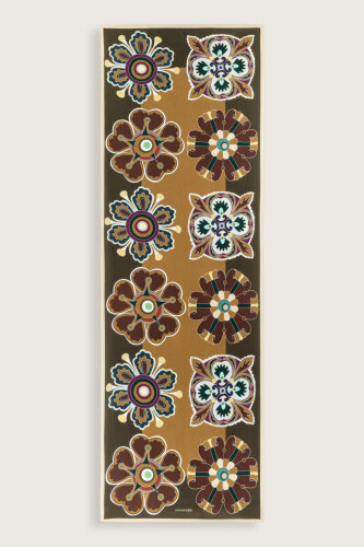 Nilüfer Haki Floş Viskon Şal 70x210 - Imannoor (2)