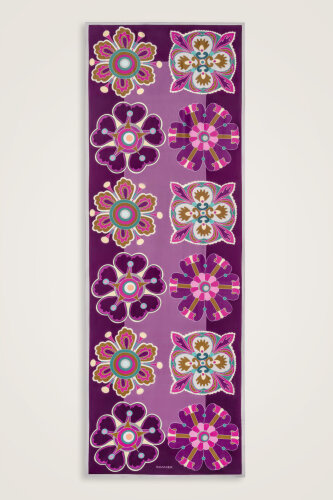 Nilüfer Mürdüm Floş Viskon Şal 70x210 - Imannoor (2)