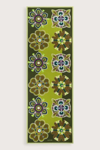 Nilüfer Yeşil Floş Viskon Şal 70x210 - Imannoor (2)