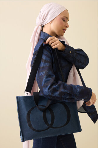Noor Canvas Bag Denim Color 