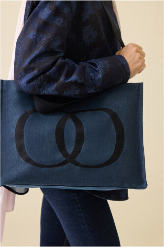 Noor Canvas Bag Denim Color - 5