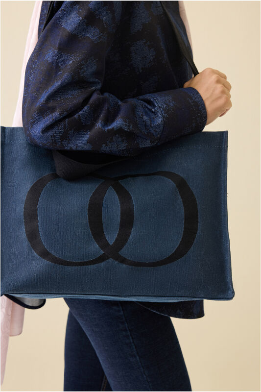 Noor Canvas Bag Denim Color - 5