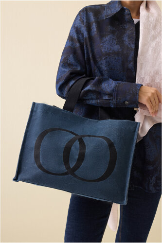 Noor Canvas Bag Denim Color - 3