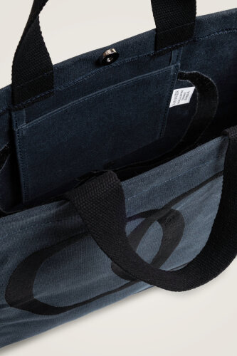Noor Denim Renk Kanvas Çanta - 5