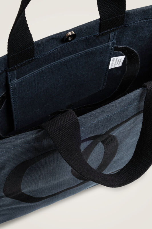 Noor Denim Renk Kanvas Çanta - 5