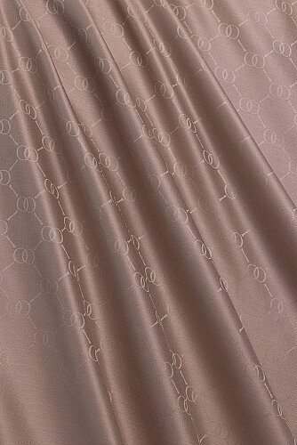 Noor Honeycomb Dark Powder Jacquard Silk Scarf - 3