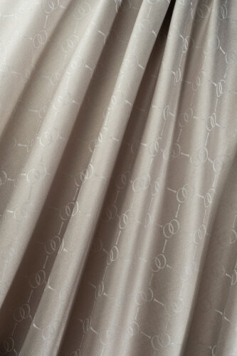 Noor Honeycomb Light Stone Jacquard Silk Scarf - 4