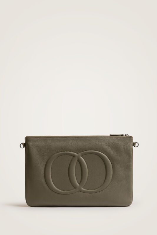 Noor Mink Leather Clutch Bag - 2