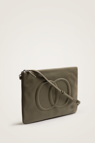 Noor Mink Leather Clutch Bag 