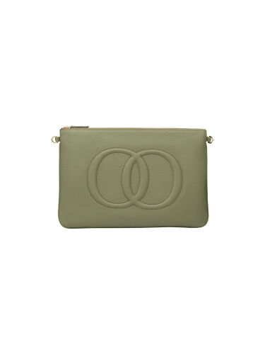 Noor Oil Green Leather Clutch Bag - 4