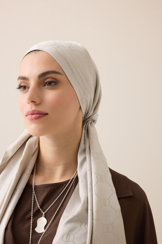  Noor Petek Açık Taş Jakarlı İpek Şal 70x200 - Imannoor (3)