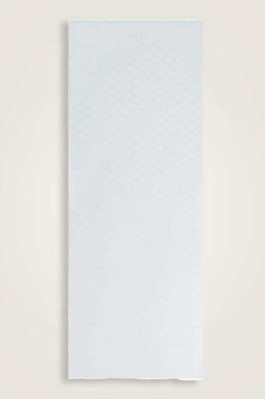  Noor Petek Gümüş Jakarlı İpek Şal - 1