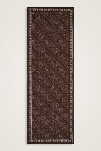 Noor Rain Brown Cotton Floss Scarf - 2