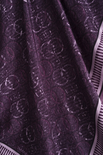 Noor Rain Lilac Cotton Floss Scarf - 4