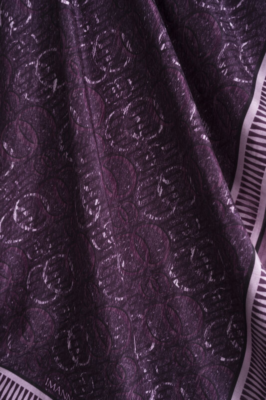 Noor Rain Lilac Cotton Floss Scarf - 4