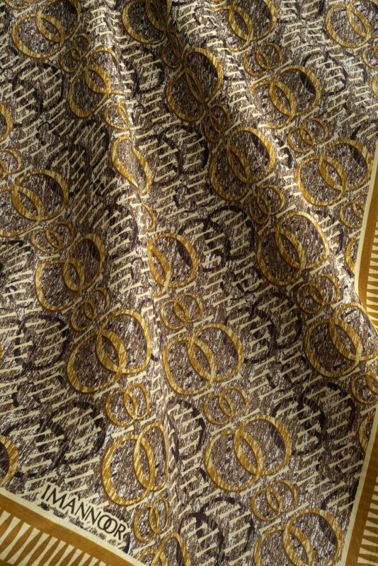 Noor Rain Yellow Cotton Floss Scarf - 4