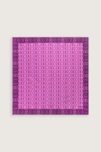 Noor Road 2 Fuchsia Silk Scarf - 2