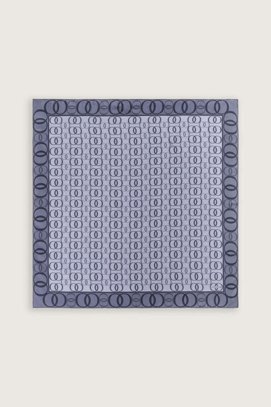 Noor Road 2 Indigo Silk Scarf - 2