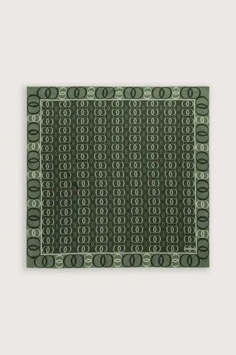 Noor Road 2 Khaki Silk Scarf - 2