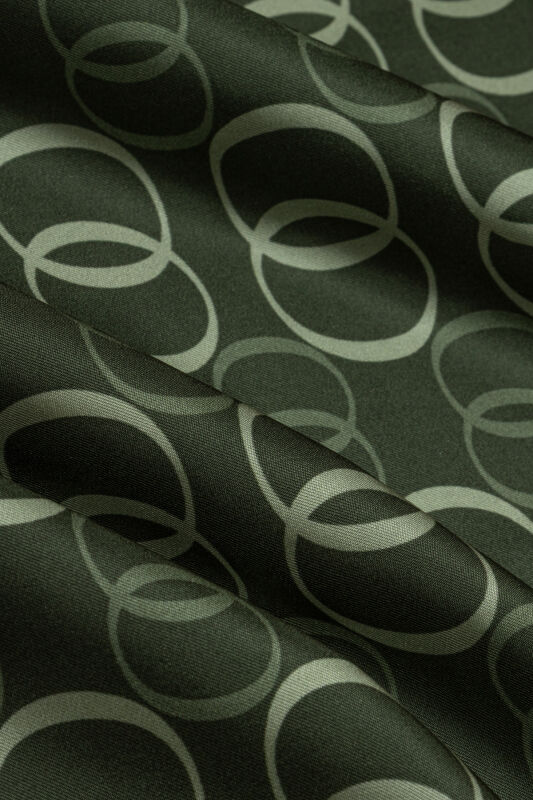 Noor Road 2 Khaki Silk Scarf - 4