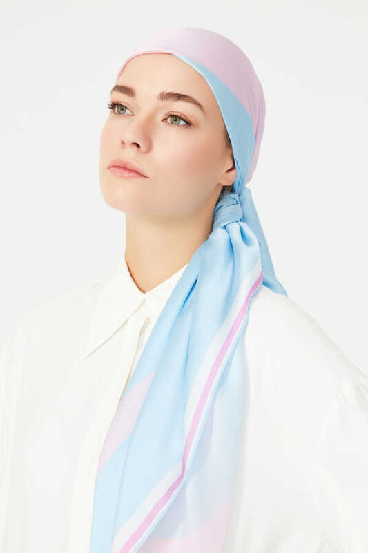 Noor Scarf Blue - 4