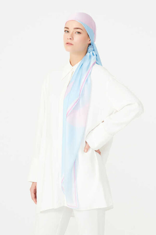 Noor Scarf Blue - 2