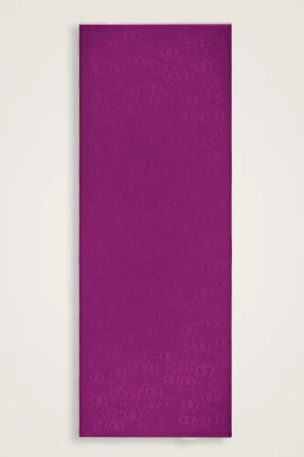 Noor Silk Jacquard Shawl Purple - 2