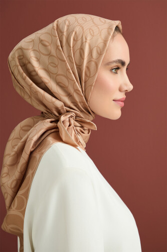 Noor Way Silk Scarf Beige 