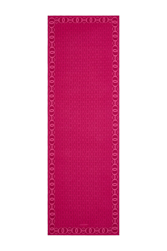 Noor Way Silk Shawl Fuchsia - 2