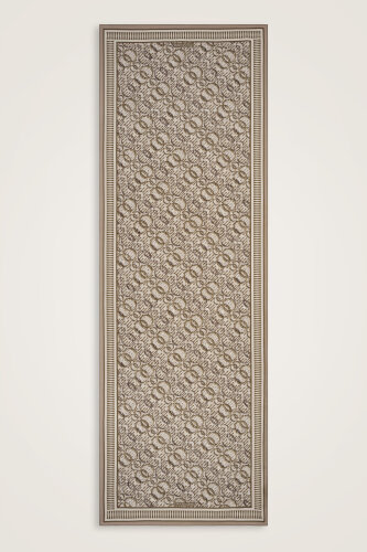 Noor Yağmuru Bej Pamuk Floş Şal 70x210 - 2