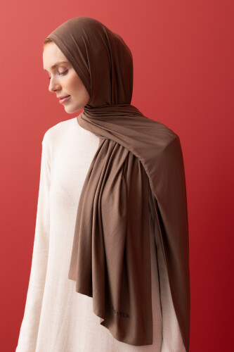 Nude Colorway Combed Cotton Shawl Cappucino - 5