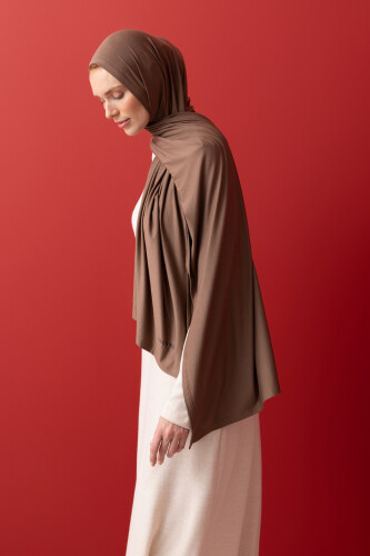 Nude Colorway Combed Cotton Shawl Cappucino - 7